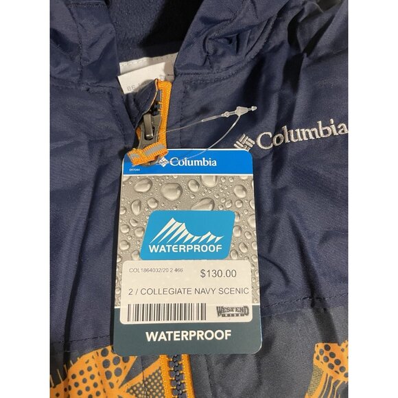 NWT KIDS COLUMBIA ALPINE FREE FALL 2T SNOWSUIT Waterproof Fleece Lined Insulated - Picture 3 of 8